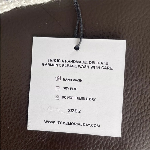 Memorial Day Checkered Crochet Bucket Hat - BNWT - Picture 7 of 7